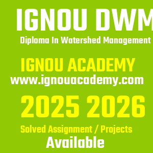 IGNOU DWM SOLVED ASSIGNMENT 2025 2026